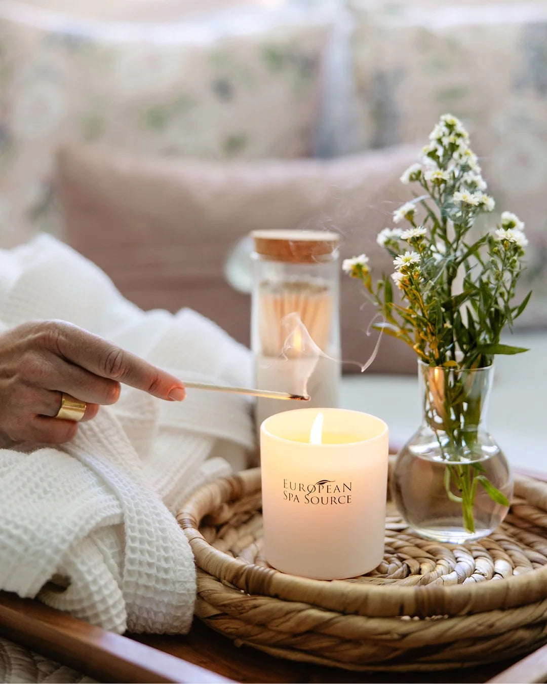 European Spa Source Jasmin Luxury Candle