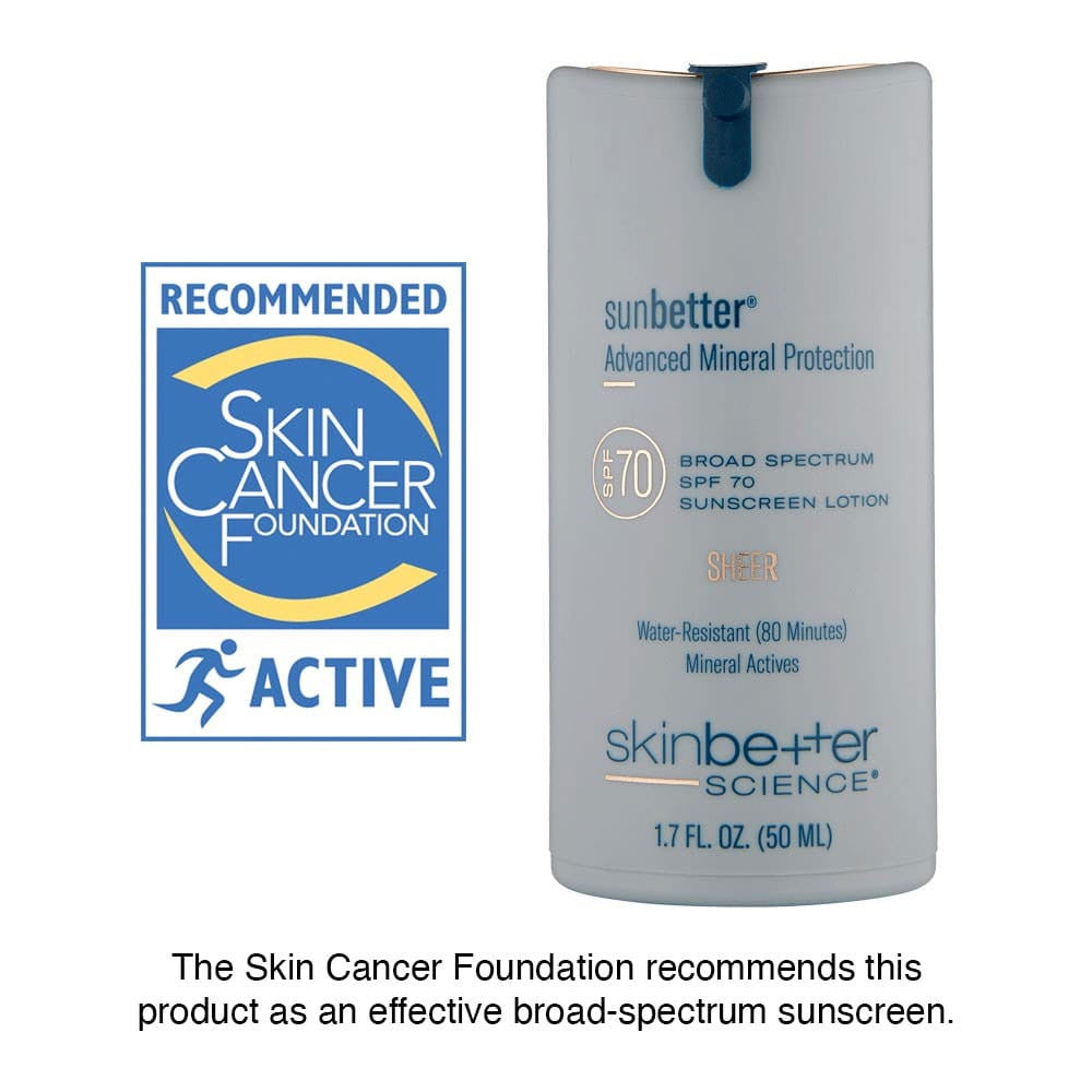 skinbetter science sunbetter SHEER SPF 70 Sunscreen Lotion